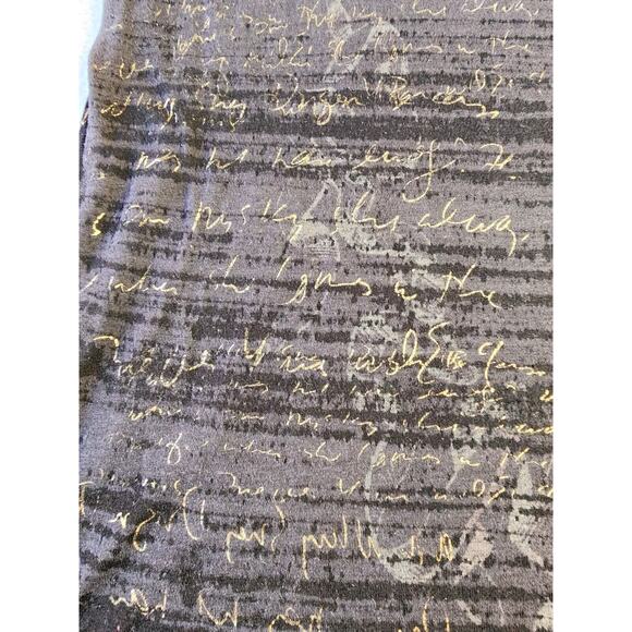 VTG Y2K Express Rhinestone Baby Tee Top Graphic T-shirt Black Gold Med Sparkle - Picture 10 of 11